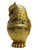 Golden Goddess Owl Facing Right 5" Statue For Wisdom, Transformation, Intuition, ETC.