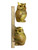 Golden Goddess Owl Facing Right 5" Statue For Wisdom, Transformation, Intuition, ETC.