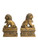 Prosperity Lion Fu Dog Guardian Foo Dog Pair 4” Resin Feng Shui Figurines For Protection, Ward Off Evil, Good Luck, ETC.