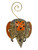 Lucky Elephant With Orange Ears Photo Holder 4" Tin Photo Clip Stand Spiritual Home Decor