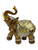 Lucky Golden Brown Elephant Feng Shui Spiritual Home Decor Talisman 5.5" Statue For Wisdom, Abundance, Good Luck, ETC
