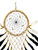 Black & White Dreamcatcher With Wind Chimes 20" For Good Dreams, Highest Potential, Sacred Connection, ETC.