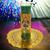 Ekeko Folk Saint Candle & Lucky Golden Money Energy Circle Spread Of $100 One Hundred Dollars Talisman 8" Spiritual Currency Banknote For Good Luck, Economic Protection, Financial Goals, ETC.