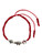 Shamrock Dice Horseshoe Red Adjustable Spiritual Bracelet For Protection, Ward Off Evil, Good Luck, ETC.