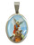 Archangel Saint Michael Silver Metal Image Pendant 1" For Protection, Positive Changes, Open Road, ETC.