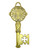 Saint Benedict San Benito Golden 2" Key Talisman For Protection, Enemies Go Away, Run Devil Run, ETC.