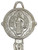 Saint Benedict San Benito Silver 2.5" Key Talisman For Protection, Enemies Go Away, Run Devil Run, ETC.