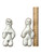 Voodoo Dolls Man & Woman Voodoo Blanco Muñecos Voodoo SET OF 2