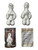 Voodoo Dolls Man & Woman Voodoo Blanco Muñecos Voodoo SET OF 2