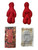 Voodoo Dolls Man & Woman Red Rojo Muñecos Voodoo English & Spanish SET OF 2 Voodoo Dolls Man & Woman Black Negro Rompimiento Muñecos Voodoo English & Spanish SET OF 2 For Spells, Rituals, Mojo Bags, ETC.