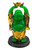 Lucky Buddha Version 2 Gold & Green 4" Feng Shui Decorative Statue For Goals, Abundance, Peace, ETC.