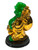 Lucky Buddha Version 3 Gold & Green 4" Feng Shui Decorative Statue For Goals, Abundance, Peace, ETC.