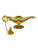 Aladdin Magic Genie Miniature Wishing Lamp Green 5" Talisman Figurine Decorative Ritual Shrine Adornment