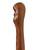 Head Sculpture Folk Art Carved Totem Tribal Curved Spirit Stick Cane Wooden Walking Stick 37" One Of A Kind Version #1