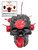 7 Knob Skull Gothic Black & Red Craneo De Siete Cabos Tumba Trabajo Figure Candle For Rituals, Spells, Decoration, ETC.