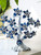 Lucky Evil Eye Blue Flowers Prosperity Tree Feng Shui Tree For Protection, Ward Off Evil, Good Luck, ETC.