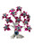 Lucky Eye Evil Eye Pink Flowers Prosperity Tree Feng Shui Tree For Protection, Ward Off Evil, Good Luck, ETC.