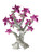 Lucky Eye Evil Eye Pink Flowers Prosperity Tree Feng Shui Tree For Protection, Ward Off Evil, Good Luck, ETC.