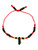 Baby Bracelet Azabache Power Fist Of Protection & Good Luck Adjustable Length Red String Black & Red Beads