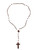 Brown Plastic Rosary Necklace Of Prayer, Protection & Peace