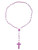 Purple Plastic Rosary Necklace Of Prayer, Protection & Peace