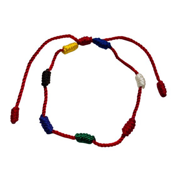 Knotted Cord 7 Powers 7 Prayer Bracelet 7 COLOR KNOTS