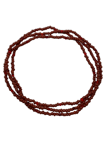 Orisha Oya Eleke Bead 40" Spiritual Necklace For Protection, Transformation, Road Opening, ETC. 