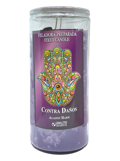 Against Harm (Contra Daños) 14 Day Jumbo Fixed Candle – “I am divinely protected from all harm seen and unseen.”