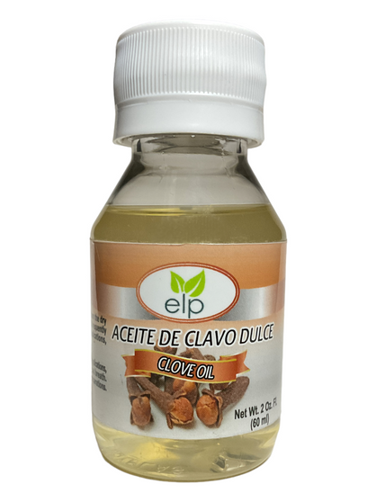 Clove Oil / Aceite De Clavo Dulce / 2oz (60ml) / Made In Dominican Republic / Protection & Prosperity  