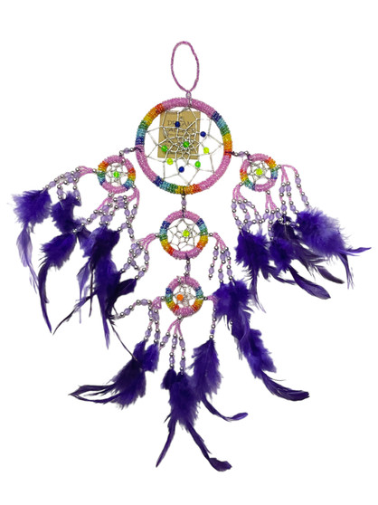 Rainbow, Pink & Purple Dreamcatcher: Dreams of Wonder (12")