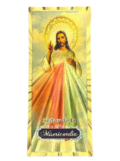 Senor De La Misericordia Golden Money 6" Currency Spiritual Banknote For Good Luck, Economic Protection, Financial Goals, ETC.