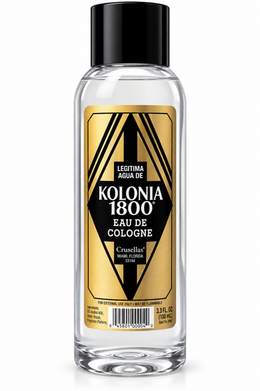 Kolonia 1800 / Agua de Colonia – 33 oz - Cleansing • Protection • Refreshment • Positive Energy • Renewal