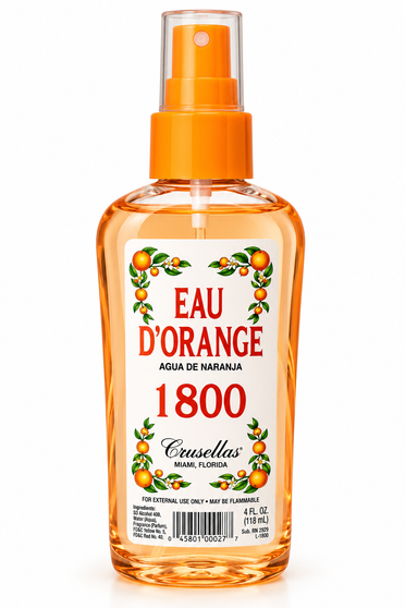 Orange Water 1800 / Eau D’Orange / Agua de Naranja – 4 oz Spray - Cleansing • Attraction • Joy • Positive Energy • Prosperity