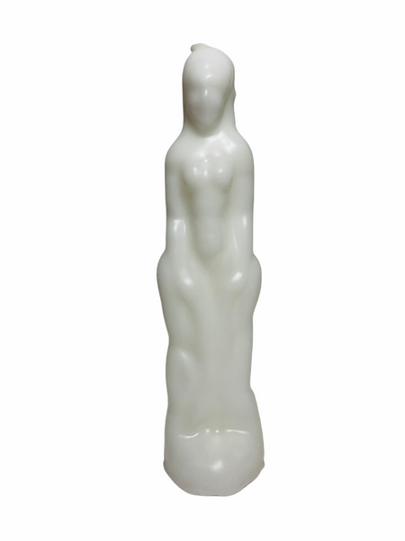 Female 7" White Figure Candle Purification, Tranquility, Peace, ETC.