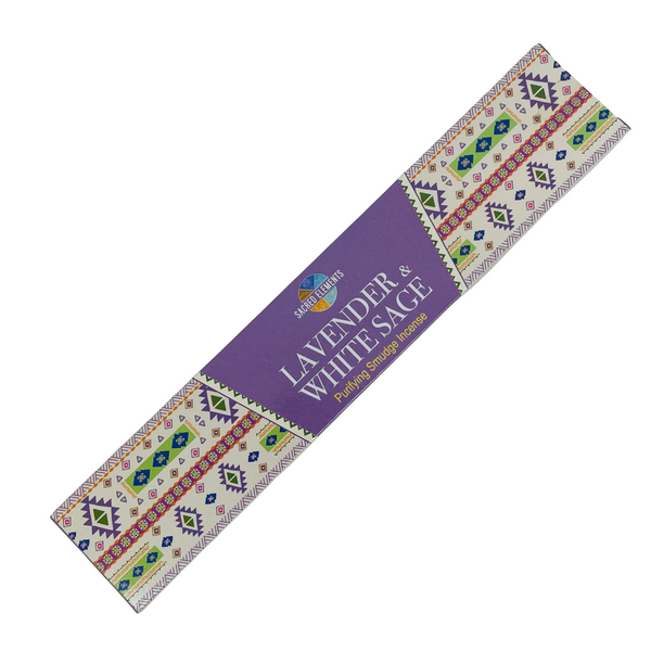 Lavender & White Sage Purifying Smudge Incense Sticks (15 grams)