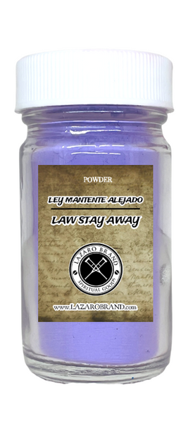 Law Stay Away Ley Mantiente Alejado Prayer Powder For Victory In Legal Issues, Police Problems, Court Cases, Restraining Orders, ETC. (1.25oz)