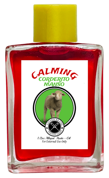 Calming Corderito Manso Spiritual Oil For Commanding Influence, Control Them, Domination, ETC. (RED) 1/2 oz