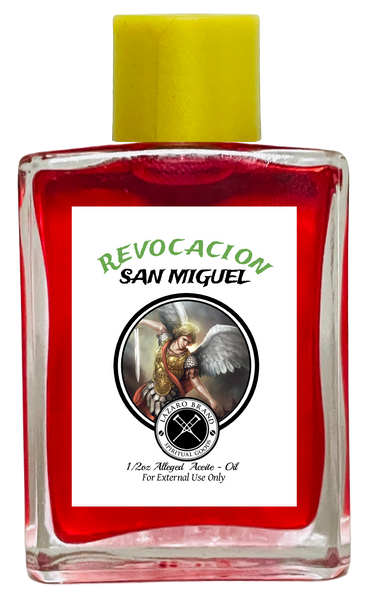 Saint Michael San Miguel Revocacion Spiritual Oil To Fight Against All Evils & Protect Your Soul (RED) 1/2 oz