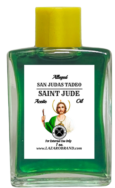 Saint Jude San Judas Tadeo Patron Saint Of Healing Spiritual Oil For Wellness, Hope, Emotional Peace, ETC. (GREEN) 1/2 oz