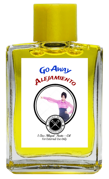 Go Away Alejamiento Spiritual Oil For Protection, Hex Removal, Keep Away Enemies, ETC. (YELLOW) 1/2 oz