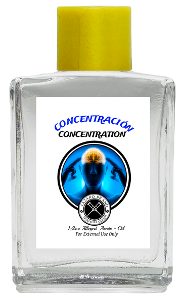 Concentration Concentracion Spiritual Oil (CLEAR) 1/2 oz