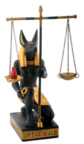 Anubis Scales Of Justice Statue 7.5"