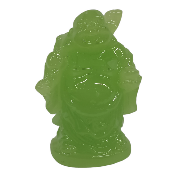 Lucky Green Buddha Miniature 2" Statue VERSION 5