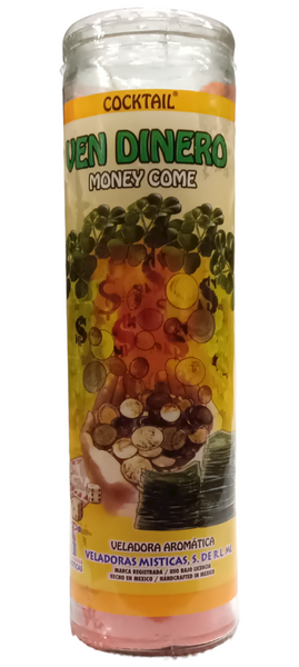 Money Come Scented Cocktail Mystic Candle Ven Dinero Veladoras Aromatica Misticas For Help With Money, Gambling, Finances, ETC.