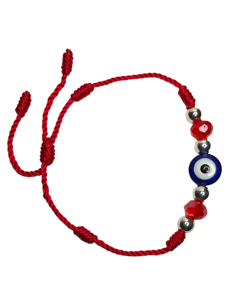 Evil Eye Knotted String Red Spiritual Bracelet For Protection, Wisdom, Good Luck, ETC.