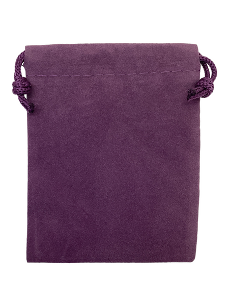 Purple Velvet 4" Drawstring Mojo Bag Pouch