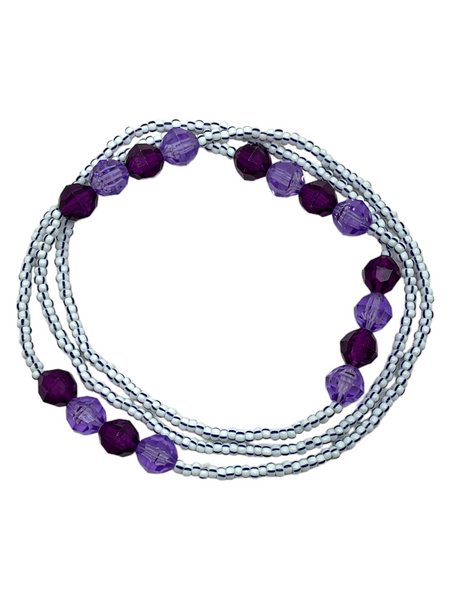 Orisha Oya Fancy Eleke Bead 40" Spiritual Necklace For Protection, Transformation, Road Opening, ETC. 