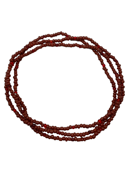Orisha Oya Eleke Bead 40" Spiritual Necklace For Protection, Transformation, Road Opening, ETC. 