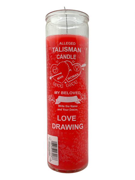 My Beloved Love Drawing My Beloved Talisman Pink Prayer Candle For Romance, Love, Attraction, Soulmates, ETC.