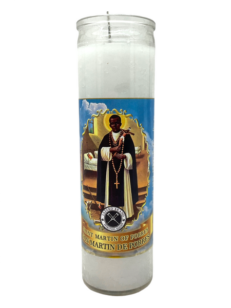 Saint Martin Of The Poor San Martin De Porres White 7 Day Prayer Candle